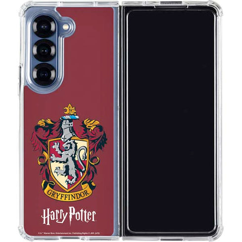 Wizarding World Harry Potter Gryffindor House Crest Galaxy Z Fold7 Clear Case