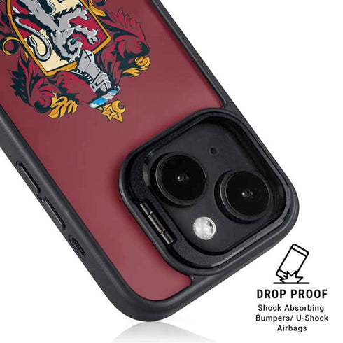 Wizarding World Harry Potter Gryffindor House Crest iPhone 15 Kickstand Case