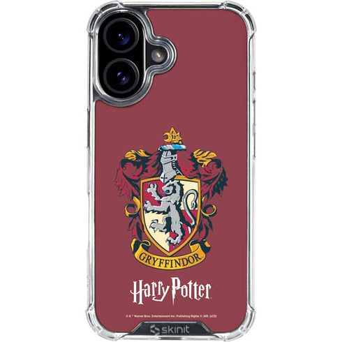 Wizarding World Harry Potter Gryffindor House Crest iPhone 16 Clear Case