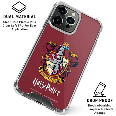 Wizarding World Harry Potter Gryffindor House Crest iPhone 16 Pro Clear Case