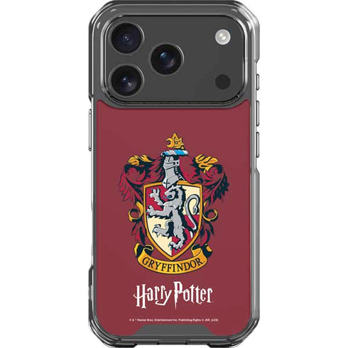 Wizarding World Harry Potter Gryffindor House Crest iPhone 17 Pro Clear Case