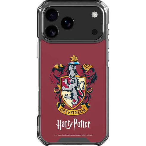 Wizarding World Harry Potter Gryffindor House Crest iPhone 17 Pro Max Clear Case