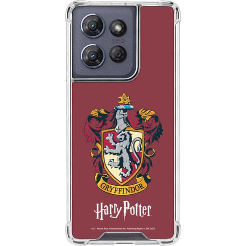 Wizarding World Harry Potter Gryffindor House Crest Moto G Power 5G (2025) Clear Case