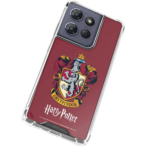 Wizarding World Harry Potter Gryffindor House Crest Moto G Stylus 5G (2025) Clear Case