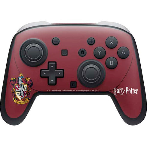Wizarding World Harry Potter Gryffindor House Crest Nintendo Switch 2 (2025) Pro Controller Skin