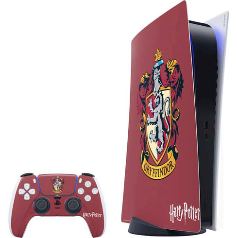 Wizarding World Harry Potter Gryffindor House Crest PlayStation PS5 Skins