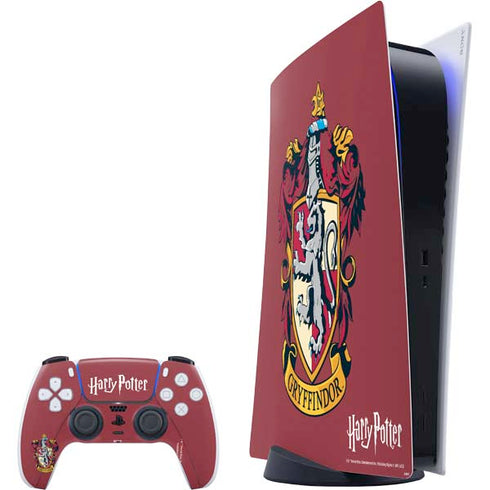 Wizarding World Harry Potter Gryffindor House Crest PlayStation PS5 Skins