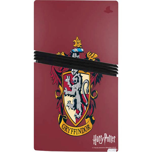 Wizarding World Harry Potter Gryffindor House Crest PS5 Pro Bundle Skin