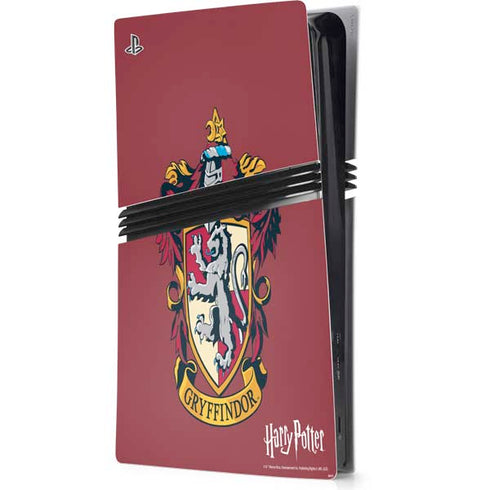 Wizarding World Harry Potter Gryffindor House Crest PS5 Pro Console Skin