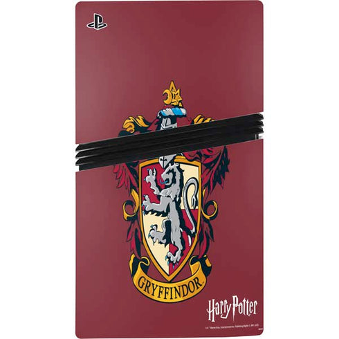 Wizarding World Harry Potter Gryffindor House Crest PS5 Pro Disk Console Skin