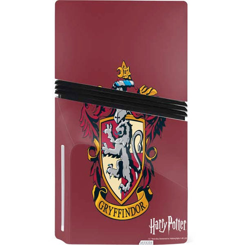 Wizarding World Harry Potter Gryffindor House Crest PS5 Pro Disk Console Skin