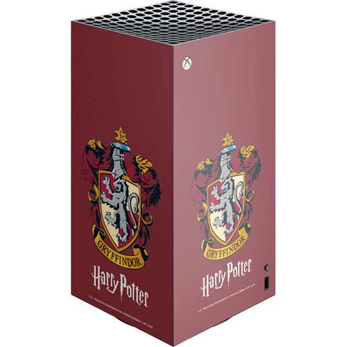 Wizarding World Harry Potter Gryffindor House Crest XBox Series X Digital Edition Console Skin