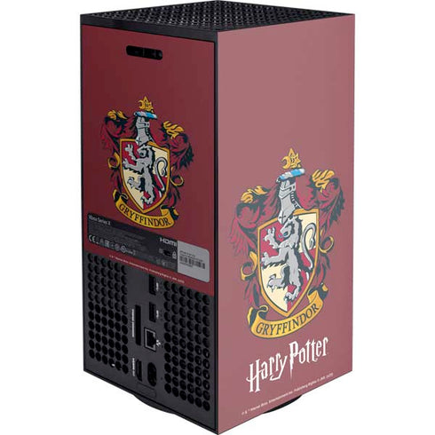 Wizarding World Harry Potter Gryffindor House Crest XBox Series X Digital Edition Console Skin