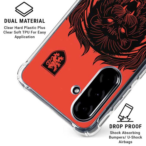 Wizarding Worlds Harry Potter Gryffindor Illustration Galaxy A36 5G Clear Case
