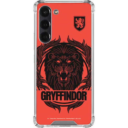 Wizarding Worlds Harry Potter Gryffindor Illustration Galaxy S24 FE Clear Case