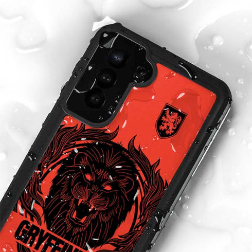 Wizarding Worlds Harry Potter Gryffindor Illustration Galaxy S24 Plus Waterproof Case