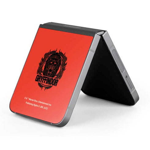Wizarding Worlds Harry Potter Gryffindor Illustration Galaxy Z Flip6 Skin