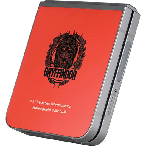 Wizarding Worlds Harry Potter Gryffindor Illustration Galaxy Z Flip6 Skin