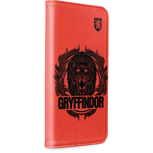 Wizarding Worlds Harry Potter Gryffindor Illustration iPhone 14 Folio Case