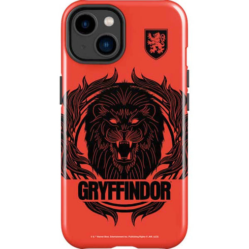 Wizarding Worlds Harry Potter Gryffindor Illustration iPhone 15 Impact Case