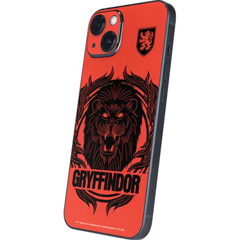 Wizarding Worlds Harry Potter Gryffindor Illustration iPhone 15 Skin