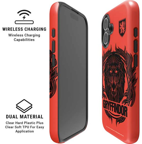 Wizarding Worlds Harry Potter Gryffindor Illustration iPhone 16 Magsafe Impact Case