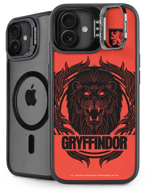 Wizarding Worlds Harry Potter Gryffindor Illustration iPhone 16 Plus Kickstand Case