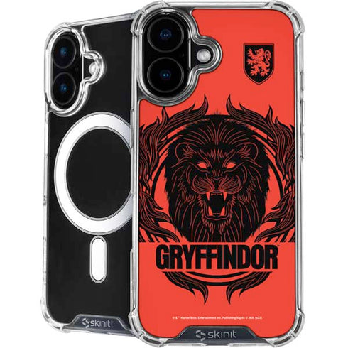 Wizarding Worlds Harry Potter Gryffindor Illustration iPhone 16 Plus MagSafe Case