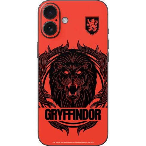 Wizarding Worlds Harry Potter Gryffindor Illustration iPhone 16 Plus Skin
