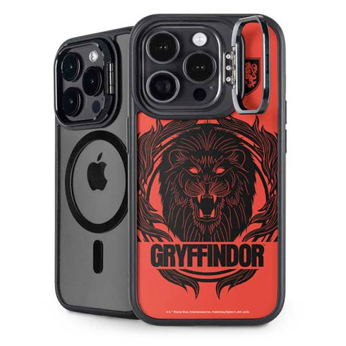 Wizarding Worlds Harry Potter Gryffindor Illustration iPhone 16 Pro Kickstand Case