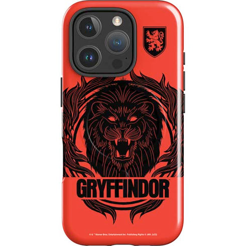 Wizarding Worlds Harry Potter Gryffindor Illustration iPhone 16 Pro Magsafe Impact Case