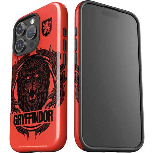 Wizarding Worlds Harry Potter Gryffindor Illustration iPhone 16 Pro Max Impact Case