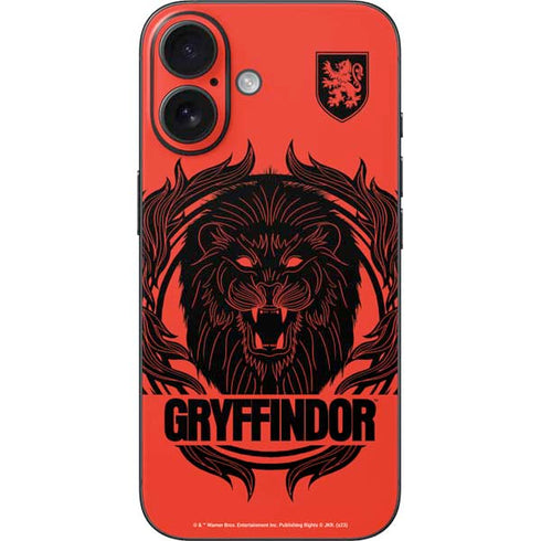 Wizarding Worlds Harry Potter Gryffindor Illustration iPhone 16 Skin