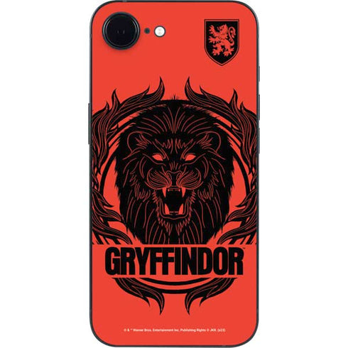 Wizarding Worlds Harry Potter Gryffindor Illustration iPhone 16e Skin
