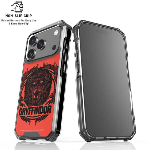 Wizarding Worlds Harry Potter Gryffindor Illustration iPhone 18 Pro Clear Case