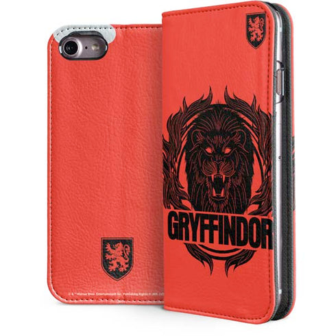 Wizarding Worlds Harry Potter Gryffindor Illustration iPhone 7 Folio Case