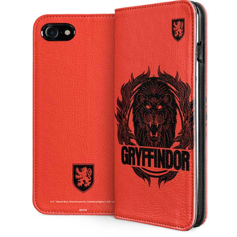 Wizarding Worlds Harry Potter Gryffindor Illustration iPhone SE (2nd & 3rd Gen) Folio Case
