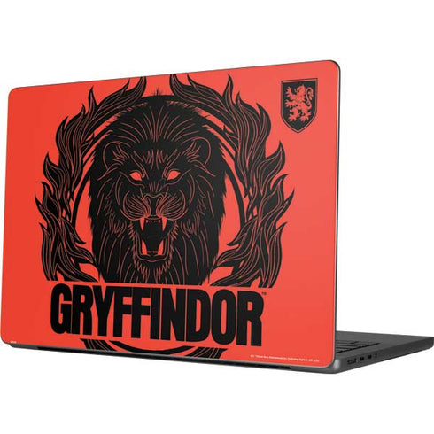 Wizarding Worlds Harry Potter Gryffindor Illustration Apple MacBook Pro 14-inch Skin