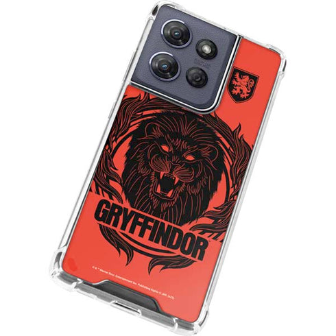 Wizarding Worlds Harry Potter Gryffindor Illustration Moto G Power 5G (2025) Clear Case