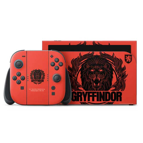 Wizarding Worlds Harry Potter Gryffindor Illustration Nintendo Skins