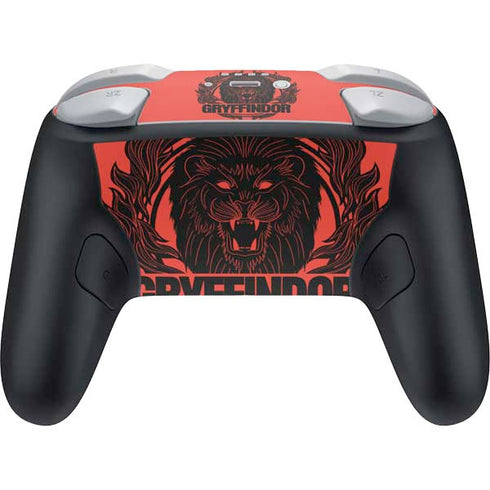 Wizarding Worlds Harry Potter Gryffindor Illustration Nintendo Switch 2 (2025) Pro Controller Skin