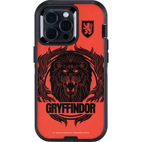 Wizarding Worlds Harry Potter Gryffindor Illustration Otterbox Defender iPhone Skin