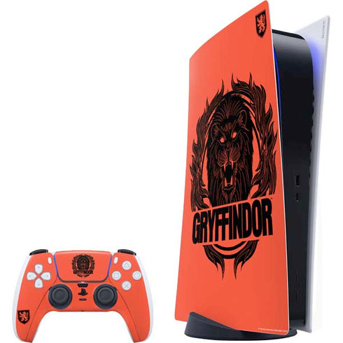 Wizarding Worlds Harry Potter Gryffindor Illustration PlayStation PS5 Skins
