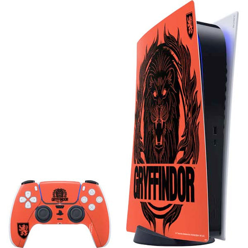 Wizarding Worlds Harry Potter Gryffindor Illustration PlayStation PS5 Skins