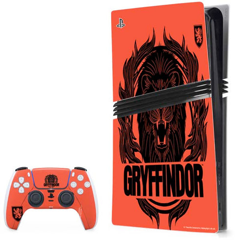 Wizarding Worlds Harry Potter Gryffindor Illustration PlayStation PS5 Skins