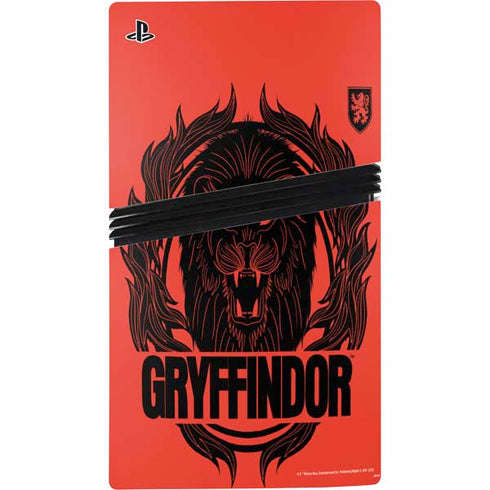 Wizarding Worlds Harry Potter Gryffindor Illustration PS5 Pro Disk Bundle Skin