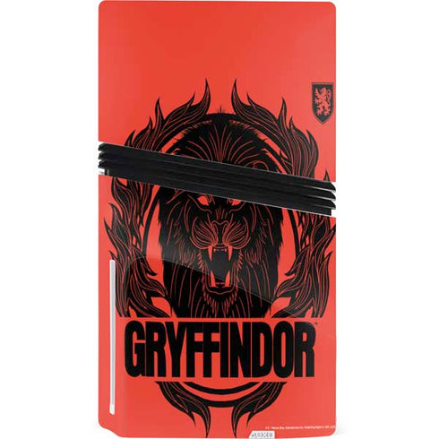 Wizarding Worlds Harry Potter Gryffindor Illustration PS5 Pro Disk Bundle Skin