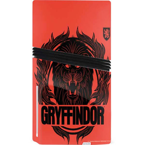 Wizarding Worlds Harry Potter Gryffindor Illustration PS5 Pro Disk Console Skin