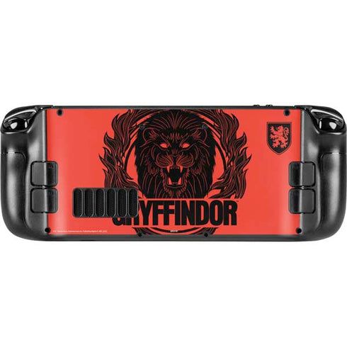 Wizarding Worlds Harry Potter Gryffindor Illustration Steam Deck Handheld Gaming Computer OLED Skin