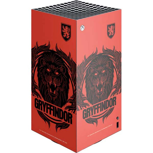 Wizarding Worlds Harry Potter Gryffindor Illustration XBox Series X Digital Edition Console Skin